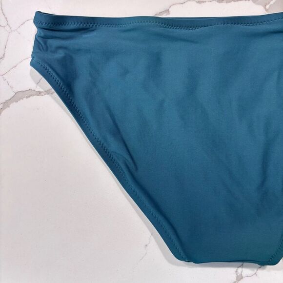 J. Crew | Women’s Teal Blue Bikini Bottoms 2-piece Swimsuit Suit Small - Picture 7 of 12